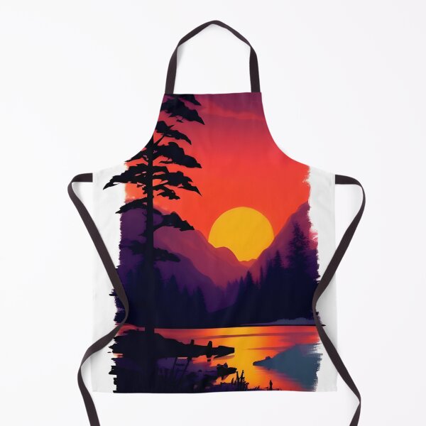Item preview, Add a Touch of Beauty and Tranquility to Your Space with Our Wide Range of Gorgeous Minimalist Landscape Sunrise View and Trees Prints designed and sold by supeart.