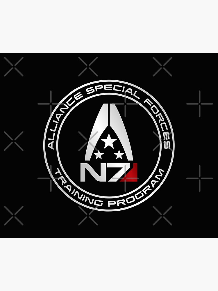 Aperçu 5 sur 5. Tapis de souris avec l'œuvre Mass Effect N7 - Logo créée et vendue par Sebhaxer.