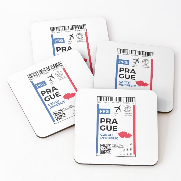 Item preview,  Prague Flight Ticket Boarding Pass Travel designed and sold by Supra Designs.