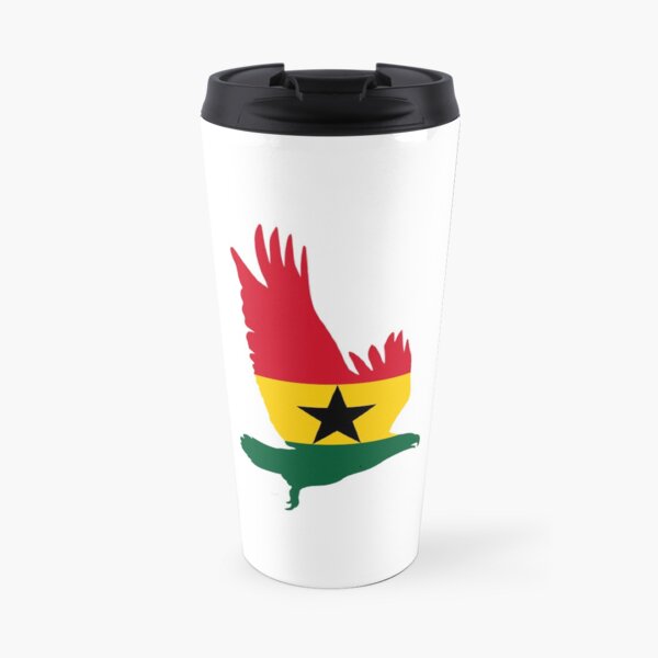 Flag Eagle of Ghana Travel Mug