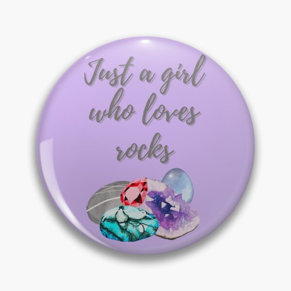Item preview, Just a girl who loves rocks designed and sold by RainbowTribeDsn.