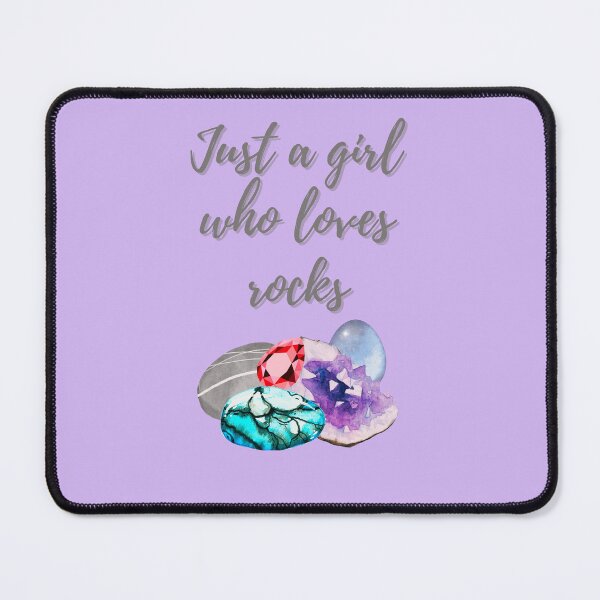 Item preview, Just a girl who loves rocks designed and sold by RainbowTribeDsn.