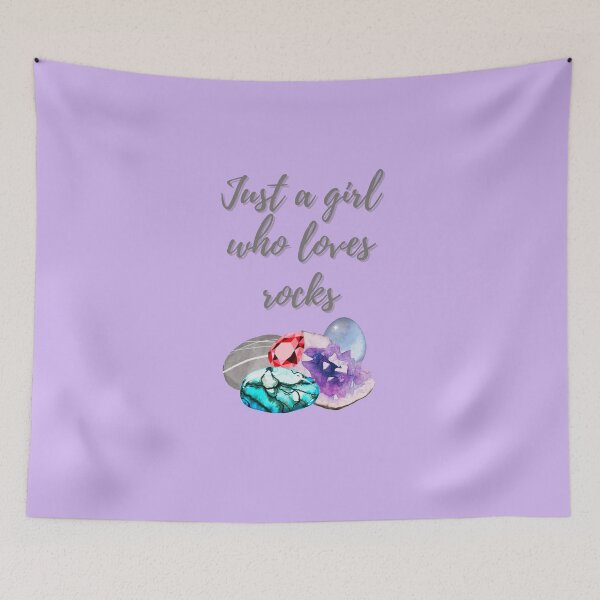 Item preview, Just a girl who loves rocks designed and sold by RainbowTribeDsn.