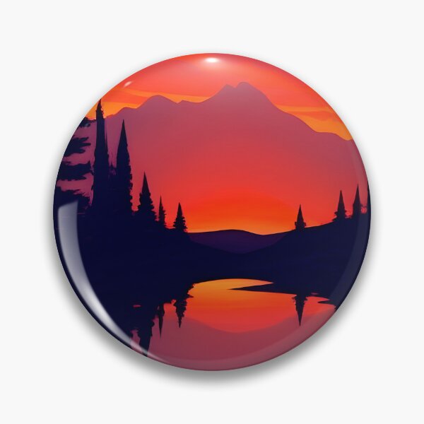 Item preview, Find the Perfect Minimalist Landscape and Lake Sunrise Print for Your Personal Style and Taste designed and sold by supeart.