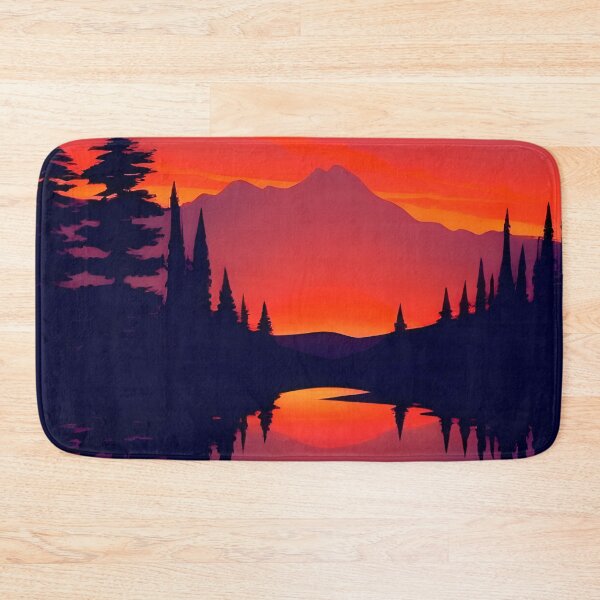 Item preview, Find the Perfect Minimalist Landscape and Lake Sunrise Print for Your Personal Style and Taste designed and sold by supeart.