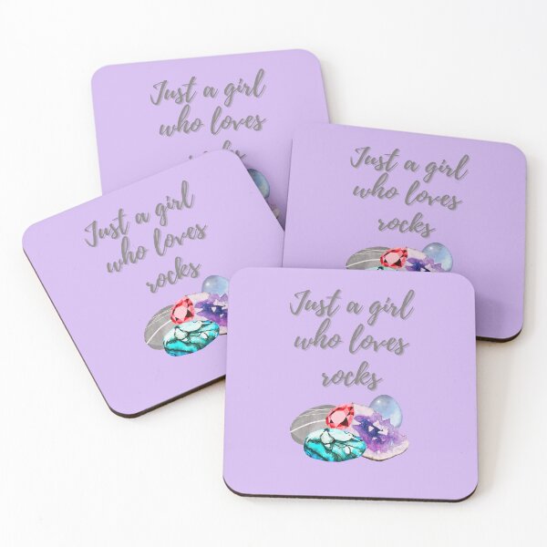 Item preview, Just a girl who loves rocks designed and sold by RainbowTribeDsn.