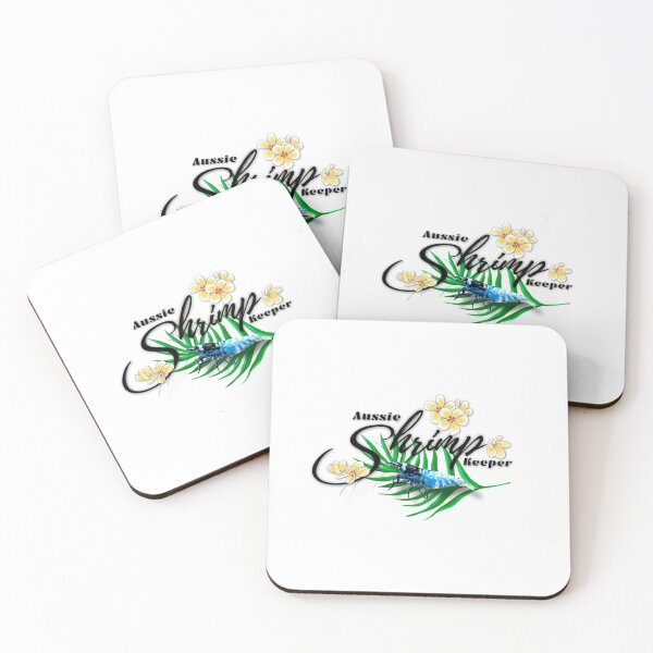 Item preview, Aussie Shrimp Keeper Mosura Blue Bolt (Black Font) designed and sold by The Chookies.