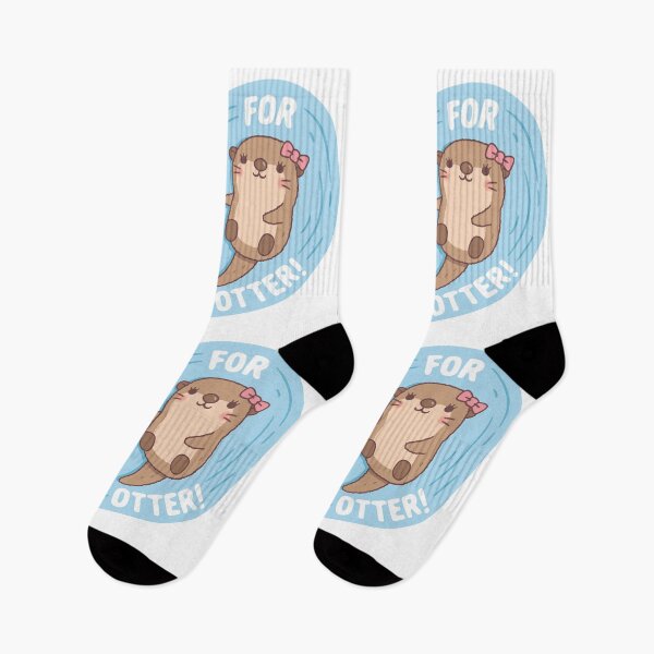 Item preview, Cute Otters Made For Each Otter Funny Love Pun designed and sold by rustydoodle.