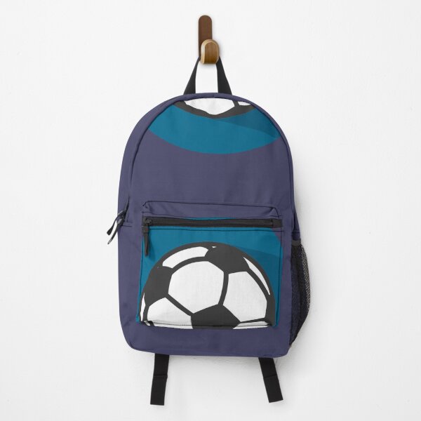 Item preview, soccer ball vector art football simple blue BG shade designed and sold by Panda Art.