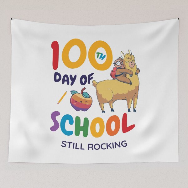 Item preview, 100 Days of School NoProb Llama & Sloths Kids & Teachers designed and sold by CoolCreative.