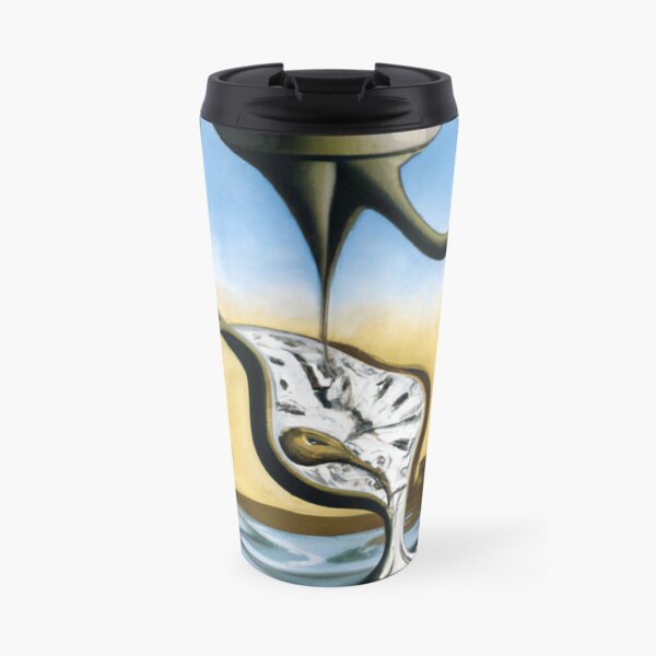 The flow of fluid time by Salvador Dali #flow #fluid #time #SalvadorDali Travel Coffee Mug