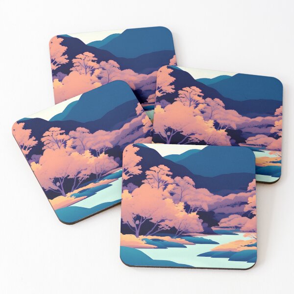 Item preview, Bring the Beauty of Blue Tones and Landscapes into Your Home with Our Stunning Minimalist Prints designed and sold by supeart.