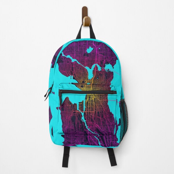 Item preview, Seattle City Map of Washington, USA - Neon designed and sold by deMAP.