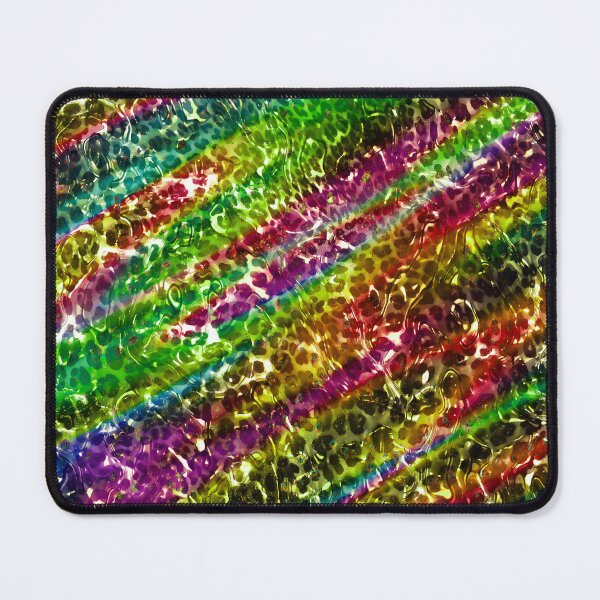 Item preview, Rainbow colors glossy leopard print design,Animal skin background designed and sold by oyonni design.