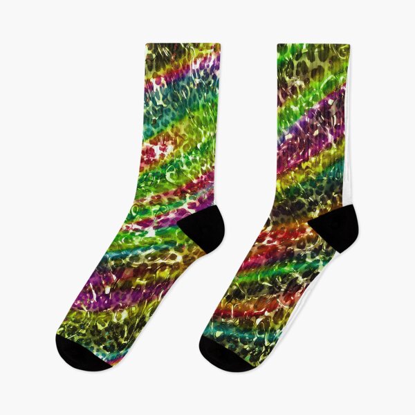 Item preview, Rainbow colors glossy leopard print design,Animal skin background designed and sold by oyonni design.