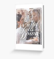 As the world falls down - Labyrinth Greeting Card