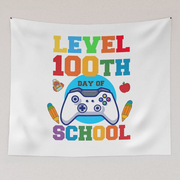Item preview, Cool Level 100 Days Of School Unlocked Gamer Video Games Boy designed and sold by CoolCreative.