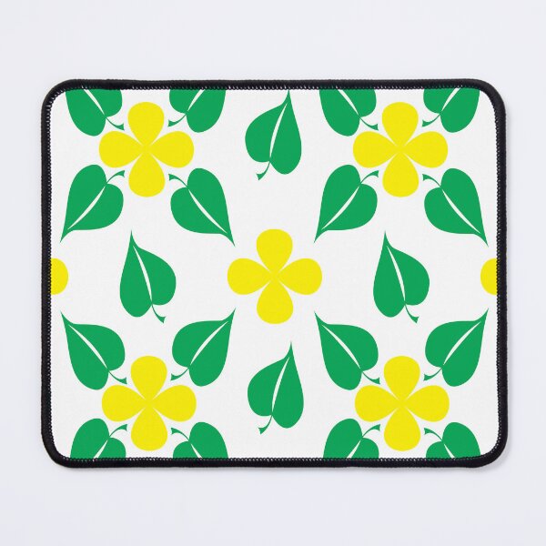 Item preview, flowers yellow green leaves seamless designed and sold by WSShopArt21.