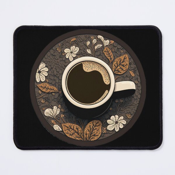Item preview, Wake Up and Smell the Coffee - Coaster Art Illustration designed and sold by PixelPerfectCo.