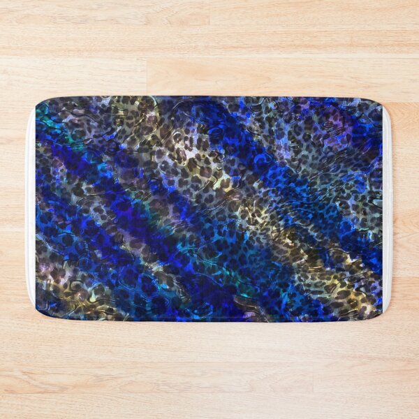 Item preview,  Abstract blue leopard texture design,Animal skin background designed and sold by oyonni design.