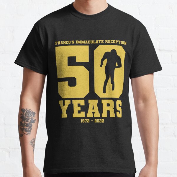 Franco Harris 50th anniversary of the Immaculate Reception shirt