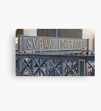 Svbway Entrance Canvas Print