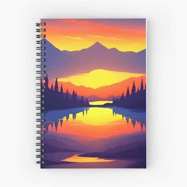 Item preview, Add a Touch of Beauty and Tranquility to Your Life with Our Stunning Minimalist Landscape Sunrise Water View Prints designed and sold by supeart.