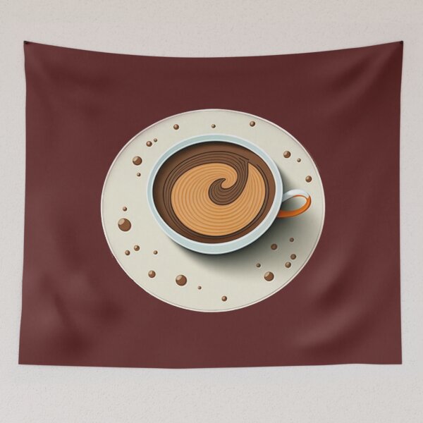 Item preview, Wake Up and Smell the Coffee - Coaster Art Illustration designed and sold by PixelPerfectCo.