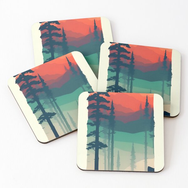 Item preview, Add a Touch of Beauty and Tranquility to Your Life with Our Gorgeous Minimalist Tree and Mountain View Prints designed and sold by supeart.