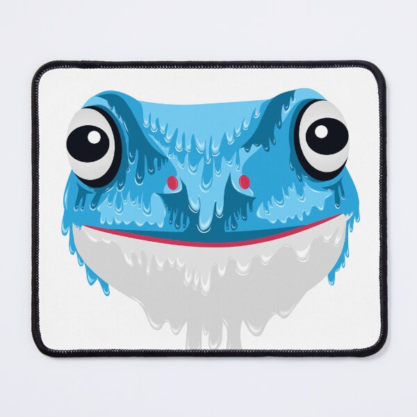 Item preview, Blue Frog grime art designed and sold by AmsaOza.