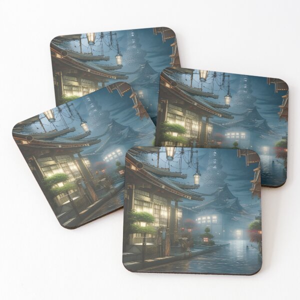 Item preview, Stormy Night- Japan, Wall Art, AI Art designed and sold by Lola Mystique Boutique.