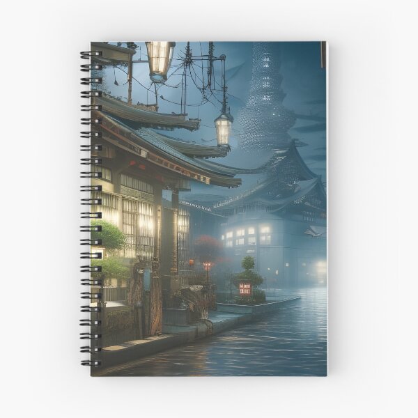 Item preview, Stormy Night- Japan, Wall Art, AI Art designed and sold by Lola Mystique Boutique.