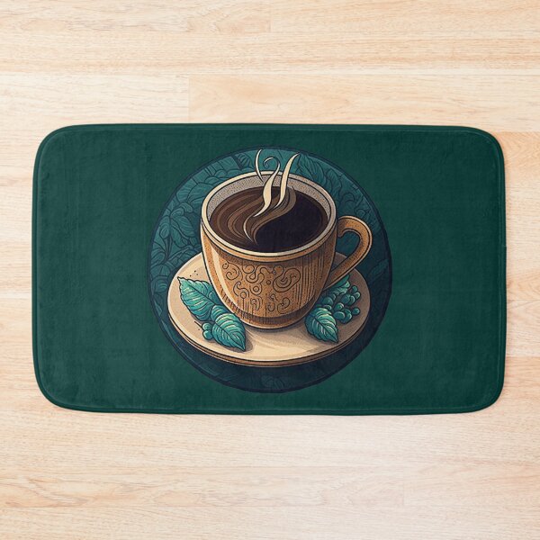 Item preview, Wake Up and Smell the Coffee - Coaster Art Illustration designed and sold by PixelPerfectCo.