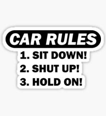 Auto Regeln Sticker
