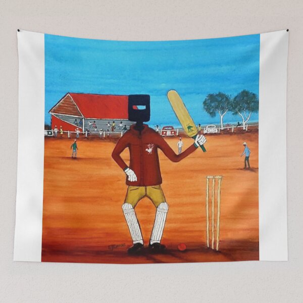 Item preview, "Ned Kelly goes into bat for Lyrebird Cricket 2nd Innings" designed and sold by EJCairns.