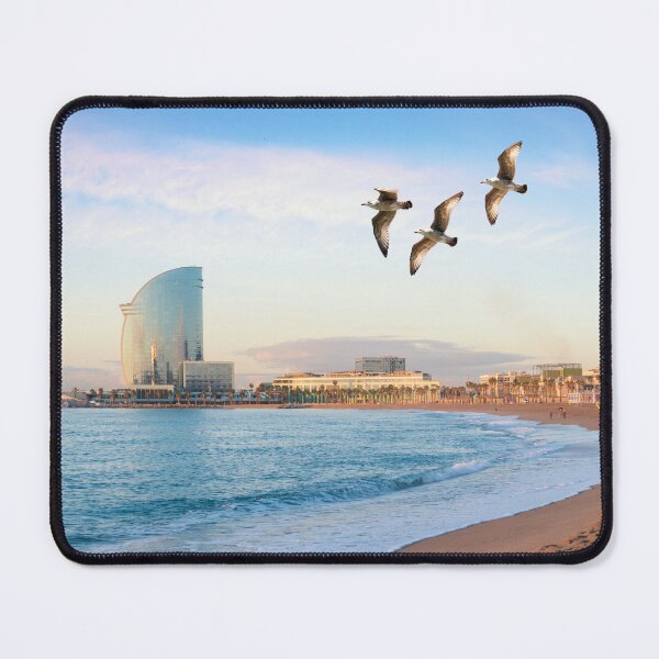Item preview, Barcelona, Spain - Barceloneta beach Landscape designed and sold by Ladies-Boutique.