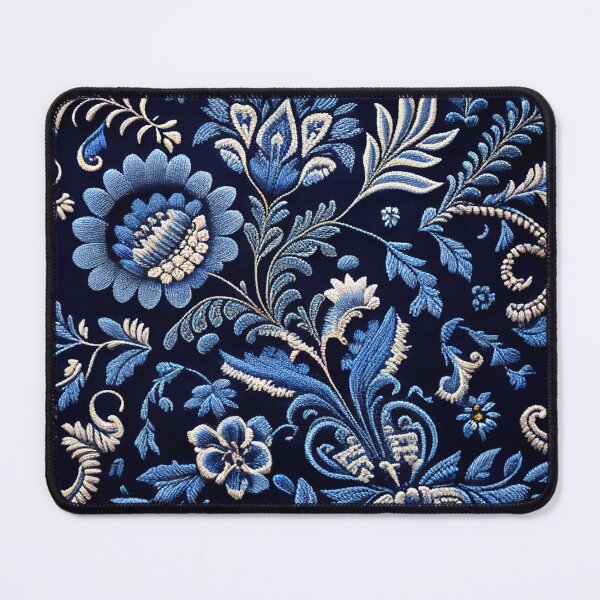 Item preview, Portuguese Blue and White Folk Embroidery Traditional Pattern designed and sold by Orianah.