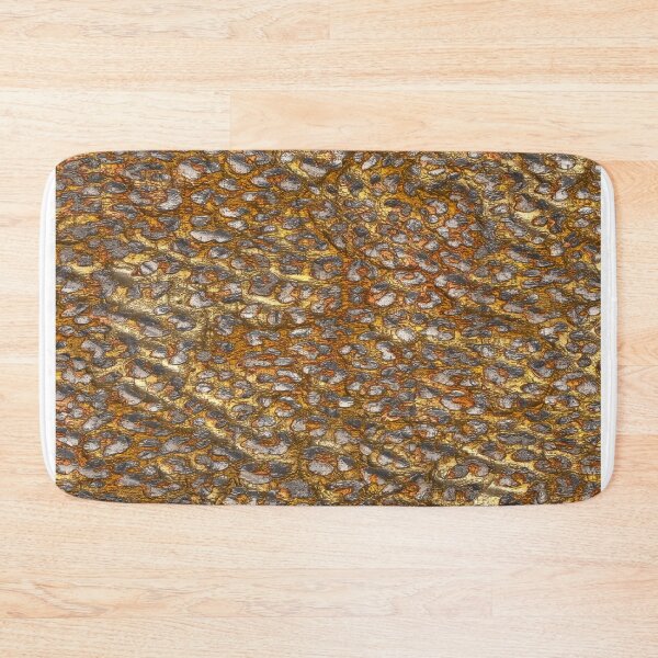 Item preview, Abstract metalic yellow leopard texture design,Animal skin background designed and sold by oyonni design.