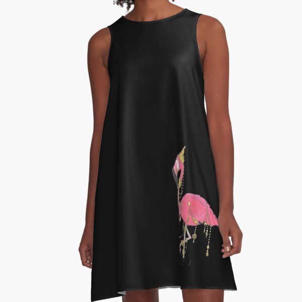 One Fancy Flamingo A-Line Dress