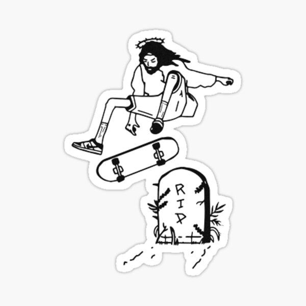 10/60pcs Jesus Cross Stickers For Skateboard Laptop Stationery