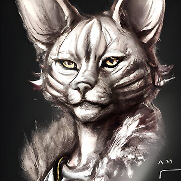 Artwork thumbnail, Tabaxi warlock by Cjars