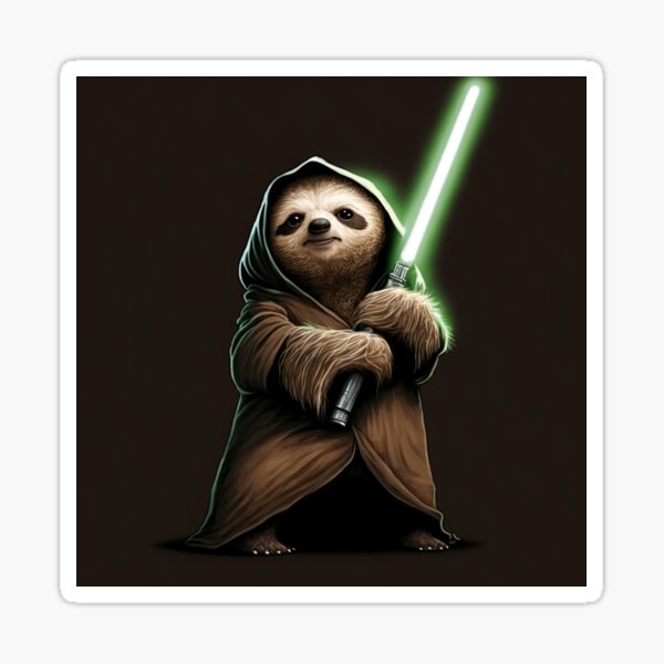 Vista previa del artículo con la obra «Maestro Jedi perezoso», diseñado y vendido por GooseTees90.