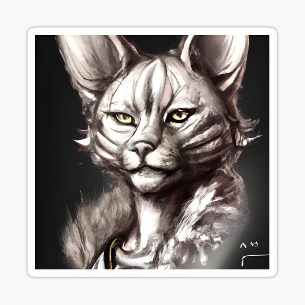 Tabaxi warlock Sticker