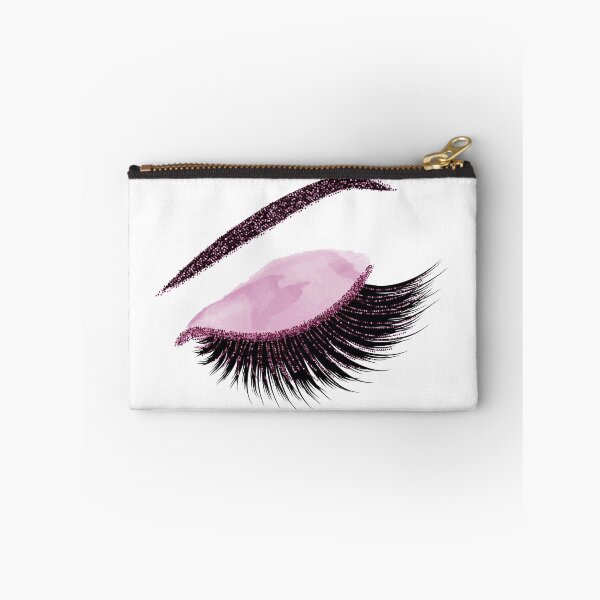 Item preview, Glittery burgundy lashes illustration designed and sold by sashica.
