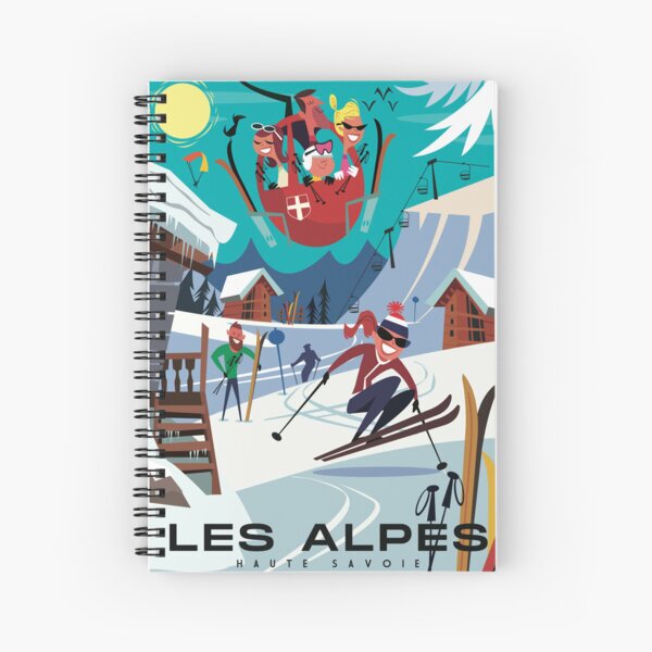 Item preview, Les Alpes ski poster designed and sold by GAGodel.