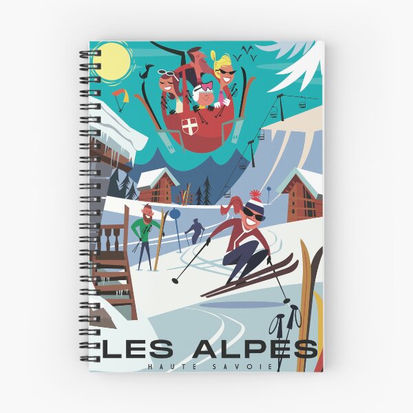 Item preview, Les Alpes ski poster designed and sold by GAGodel.