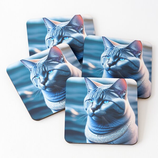 Artikelvorschau, British Shorthair Cat Relaxes on a Winter Cruise entworfen und verkauft von Nocturne  Paws.