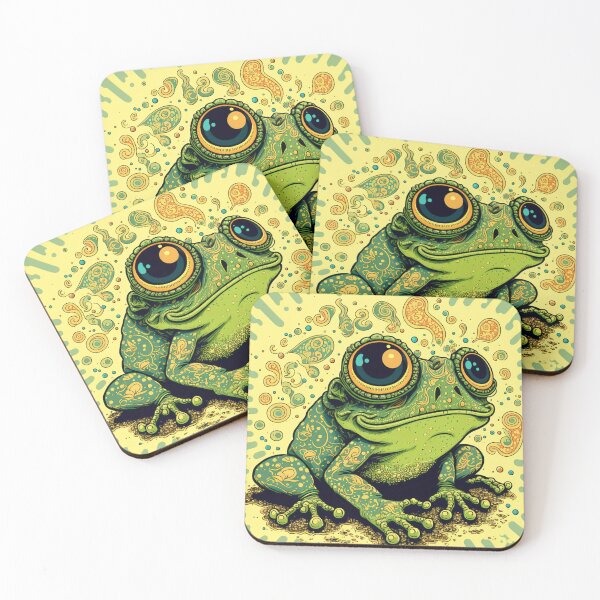 Item preview, trippy psychedelic frog designed and sold by GooseTees90.