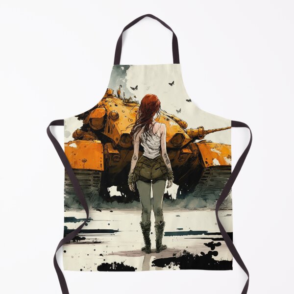 Item preview, A lady and a tank designed and sold by aiwrua.