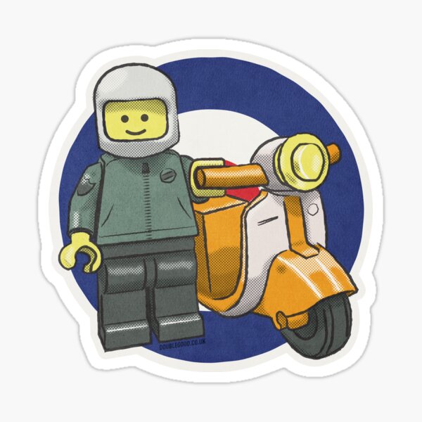 Bricktoy Scooterboy Sticker